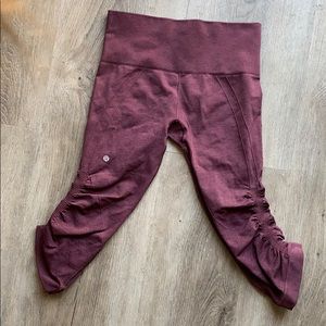 Lululemon eggplant cropped pants